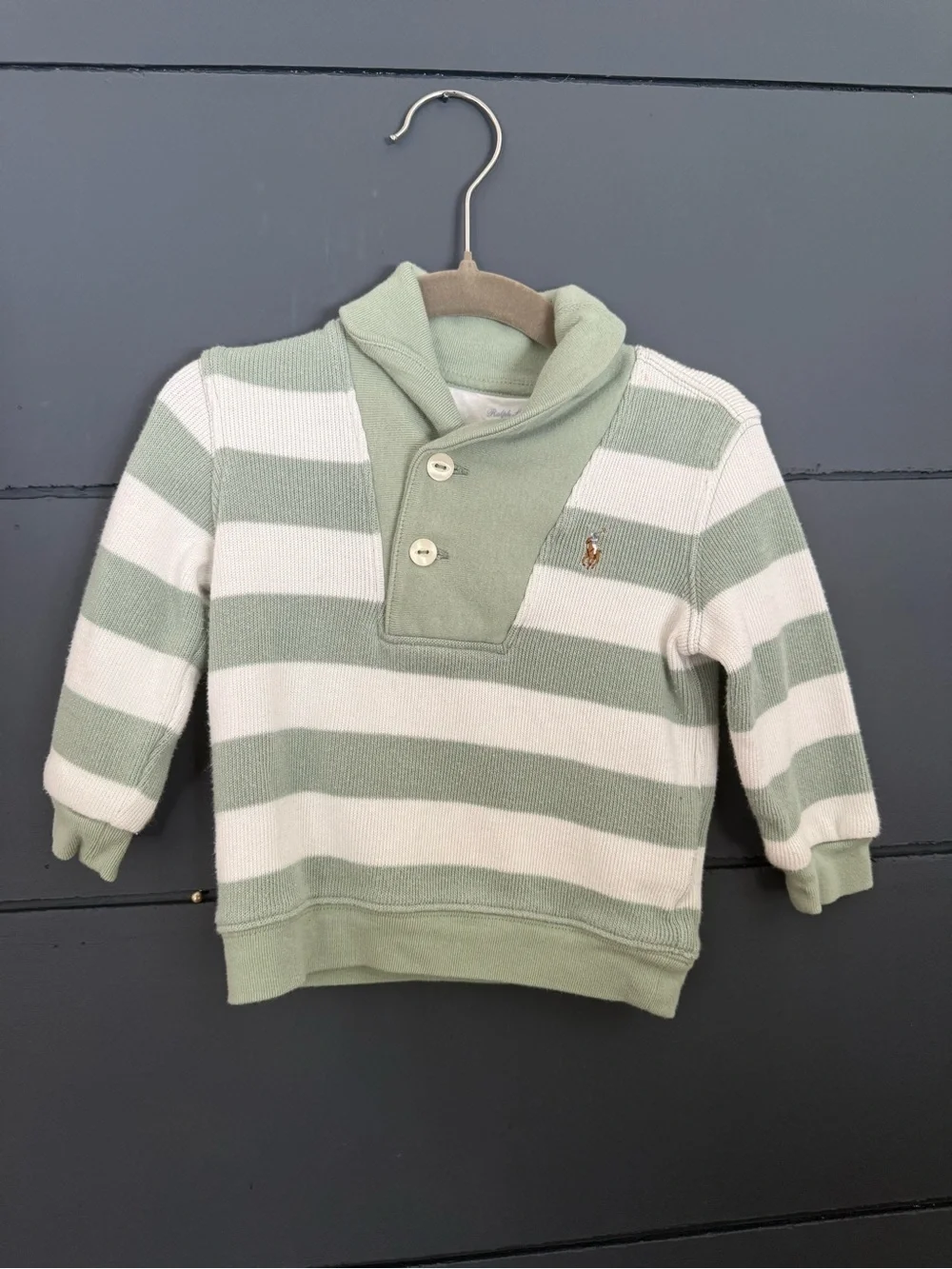 Ralph Lauren cotton striped sweater 9 months